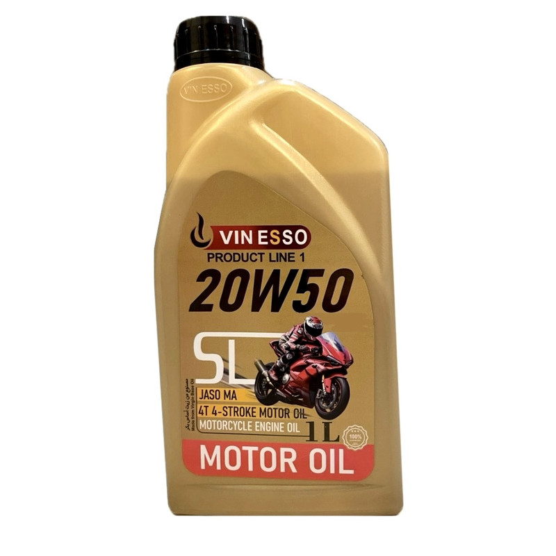 روغن موتور سیکلت تمام سنتتیک وینسو اویل مدل SL 20W-50 حجم 1 لیتر