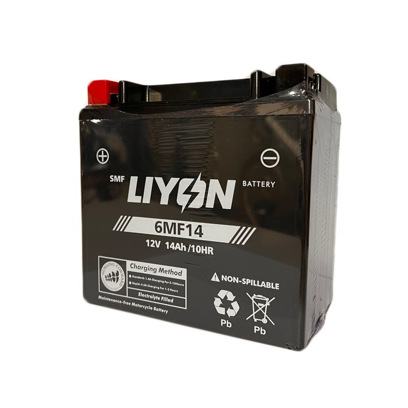 باتری موتورسیکلت 12 وات 14 آمپر لیون مدل 12v14ah