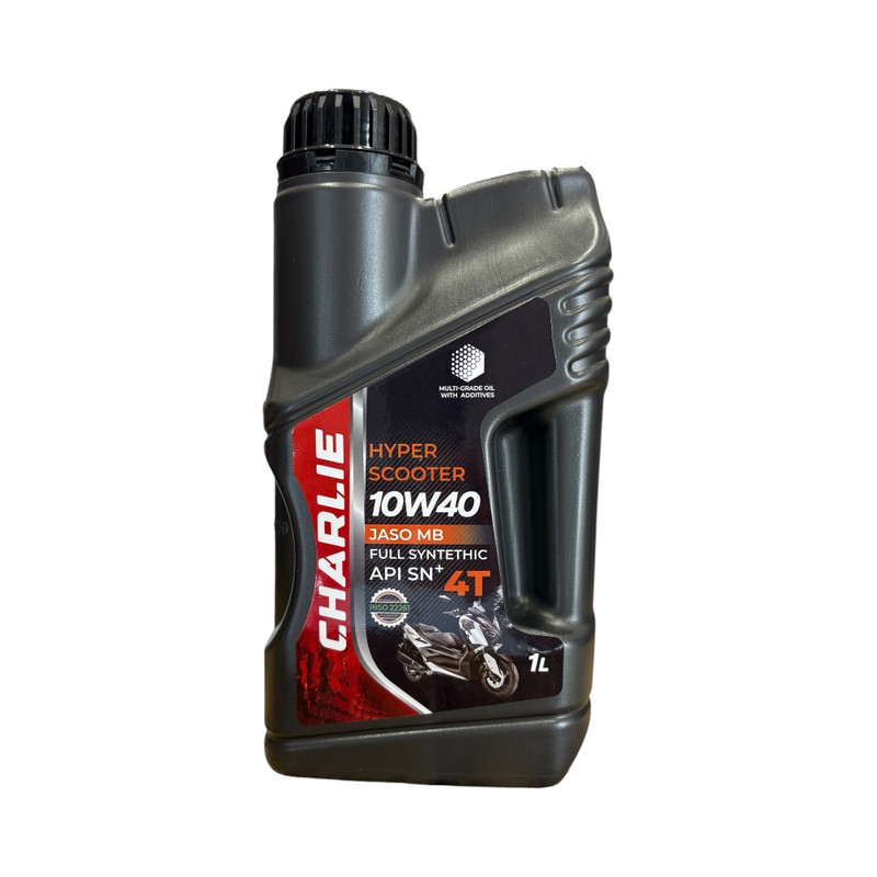 روغن موتور سیکلت تمام سنتتیک چارلی مدل SN Plus 10W-40 حجم 1 لیتر