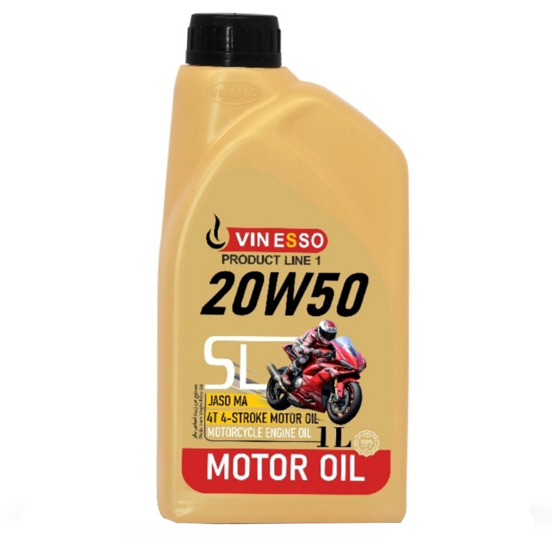 روغن موتور سیکلت نیمه سنتتیک وینسو اویل مدل SL 20W-50 حجم 1 لیتر