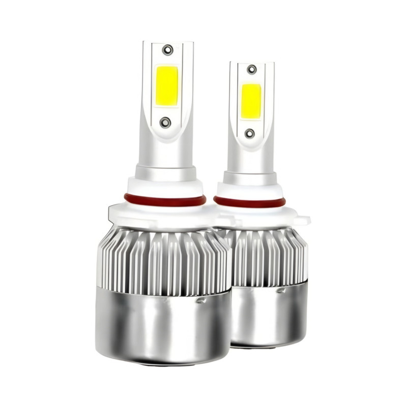 هدلایت خودرو مدل C6 پایه H4 مناسب برای موتور سیکلت بسته دو عددی