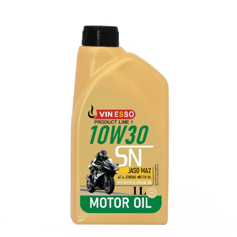 روغن موتور سیکلت تمام سنتتیک وینسو اویل مدل SN 10W-30 حجم 1 لیتر
