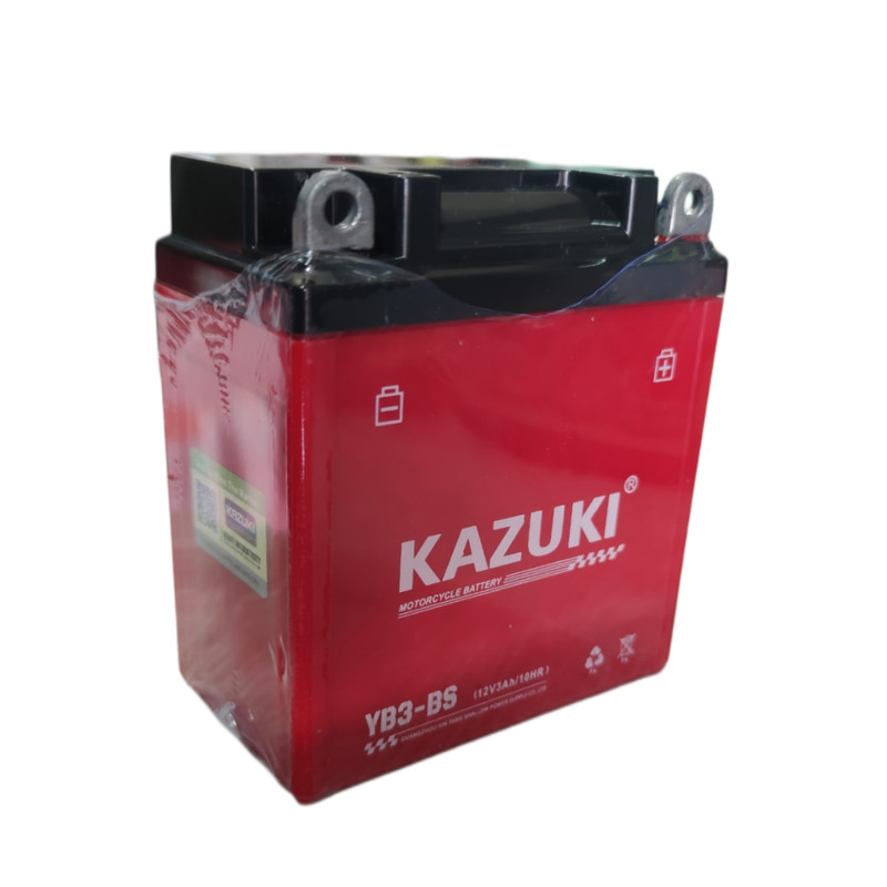 باتری موتورسیکلت 12 ولت 3 آمپر کازوکی مدل 12v3amht