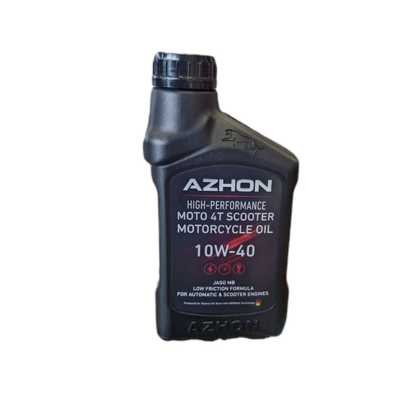 روغن موتور سیکلت تمام سنتتیک آژون مدل SP 10W-40 حجم 1 لیتر