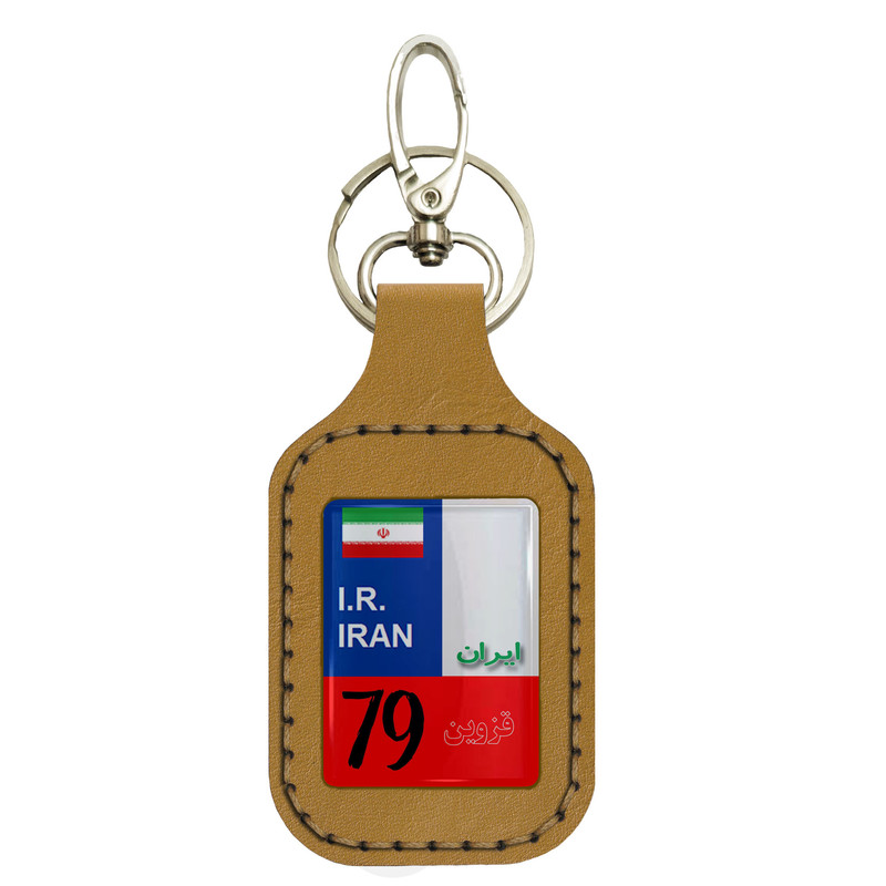جاسوئیچی خودرو مدل SRN009 طرح پلاک قزوین کد 4 - 79