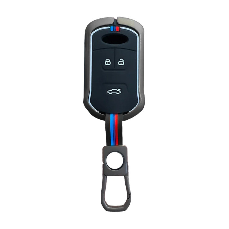 کاور ریموت و سوئیچ خودرو کالانیکس مدل COV-TIGO5-10619 طرح فلزی مناسب برای چری تیگو 5