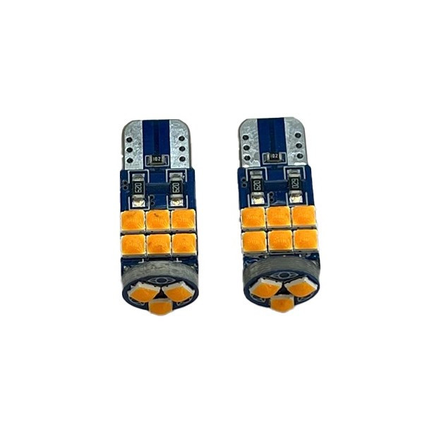 لامپ ال ای دی خودرو نورپخش مدل COB-15-ORANGE بسته دو عددی