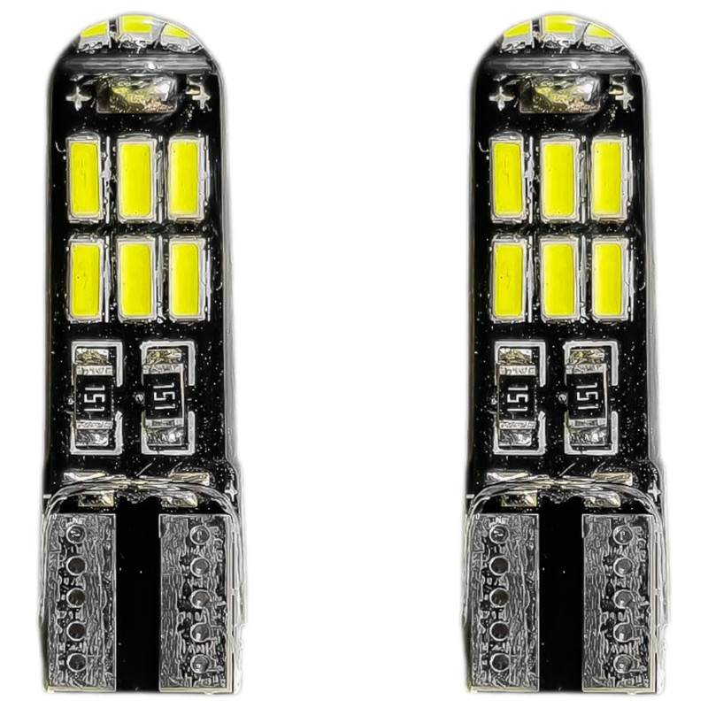 لامپ چراغ کوچک سکن جلو تک حالته بست یدک مدل ژله ای 15 تایی کد SMD پایه تک کنتاکت بسته 2 عددی