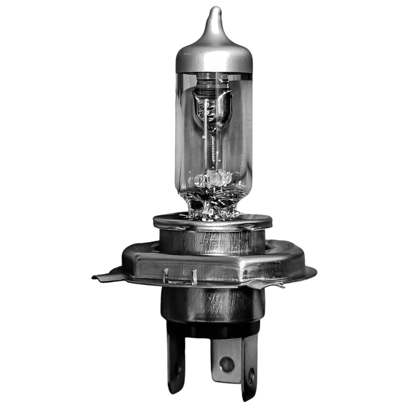لامپ نور پایین و نور بالا چراغ جلو تک حالته بست یدک مدل استاندارد کد R107 پایه H4 مناسب برای مرسدس بنز SL کلاس
