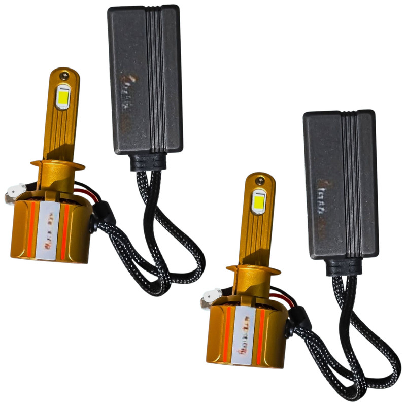لامپ مه شکن چراغ جلو تک حالته بست یدک مدل یخی کد X19 با پایه H1 مناسب برای پژو پارس و پژو 206 بسته ۲ عددی
