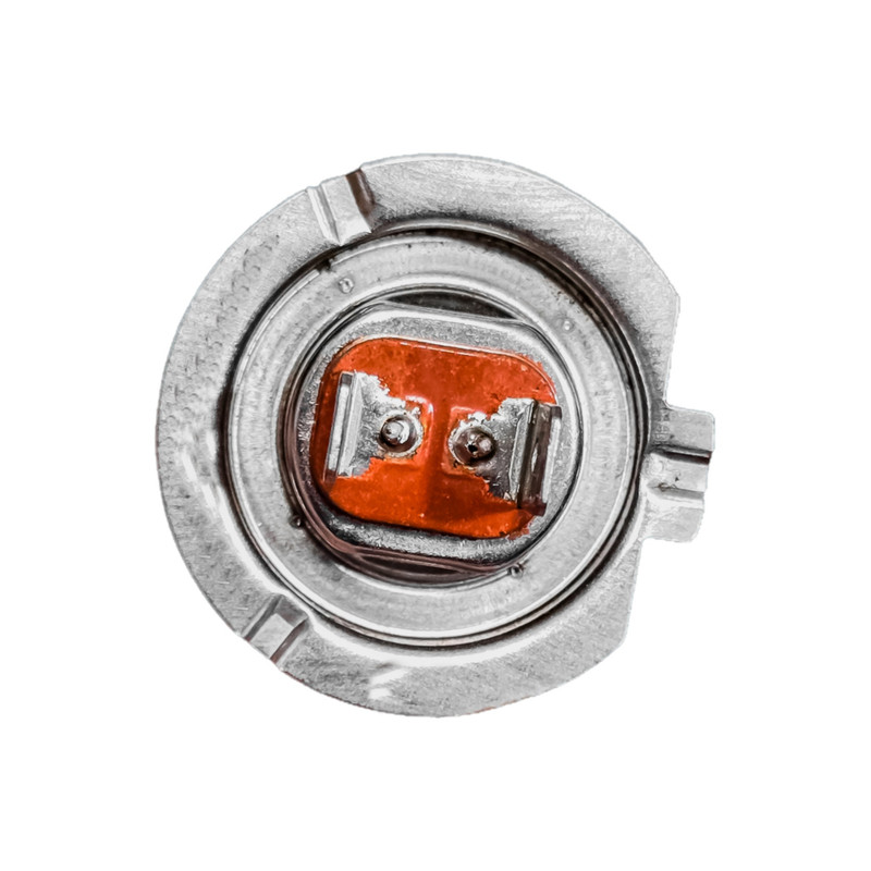 لامپ نور پایین و نور بالا چراغ جلو تک حالته بست یدک مدل یخی کد E81 و E82 پایه H7 مناسب برای بی ام و سری ۱ بسته ۲ عددی