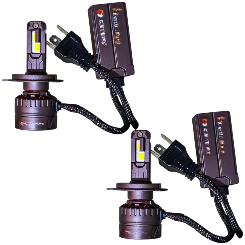لامپ نور پایین و نور بالا چراغ جلو تک حالته بست یدک مدل یخی کد VX5  پایه H4 مناسب برای پیکان بسته 2 عددی