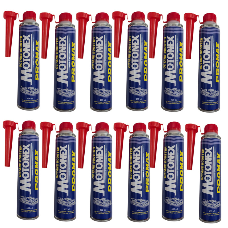 اکتان بوستر و مکمل سوخت موتونکس مدل PROMAX حجم 400 میلی لیتر بسته 12 عددی