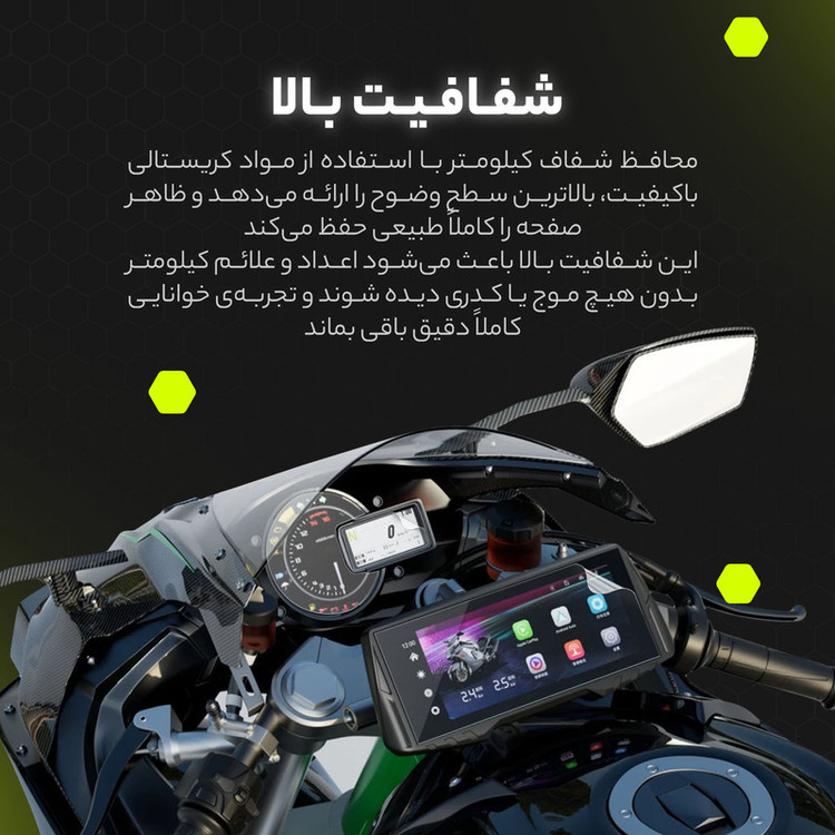 برچسب محافظ صفحه کیلومتر موتور سیکلت مولتی نانو مدل X-S1T مناسب برای زونتس Z2 200 G1 ABS
